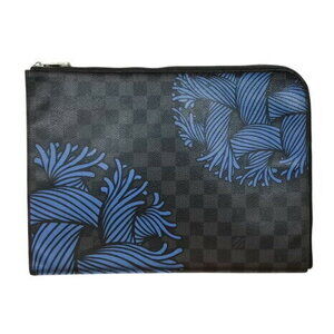 Louis Vuitton Pochette Jour Clutch Bag Graphite Black Christopher Menace